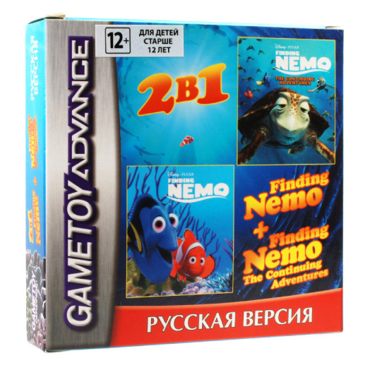 Сборник 2 части игр Finding Nemo для GBA 