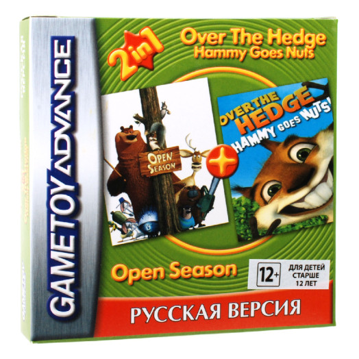 Сборник 2 игры для GBA с Over the Hedge